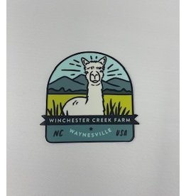 WCF Branded Stickers Alpaca WCF Farm Sticker