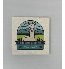 Alpaca & Bulldog WCF Round Logo Coaster
