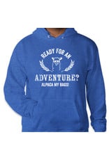 WCF Branded Apparel WCF Ready For An Adventure? Alpaca My Bags- Blue Hoodie