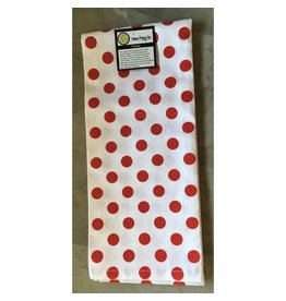 Polka Dot Kitchen Towel-Red