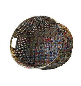 Recycled Paper Oval Basket - Medium