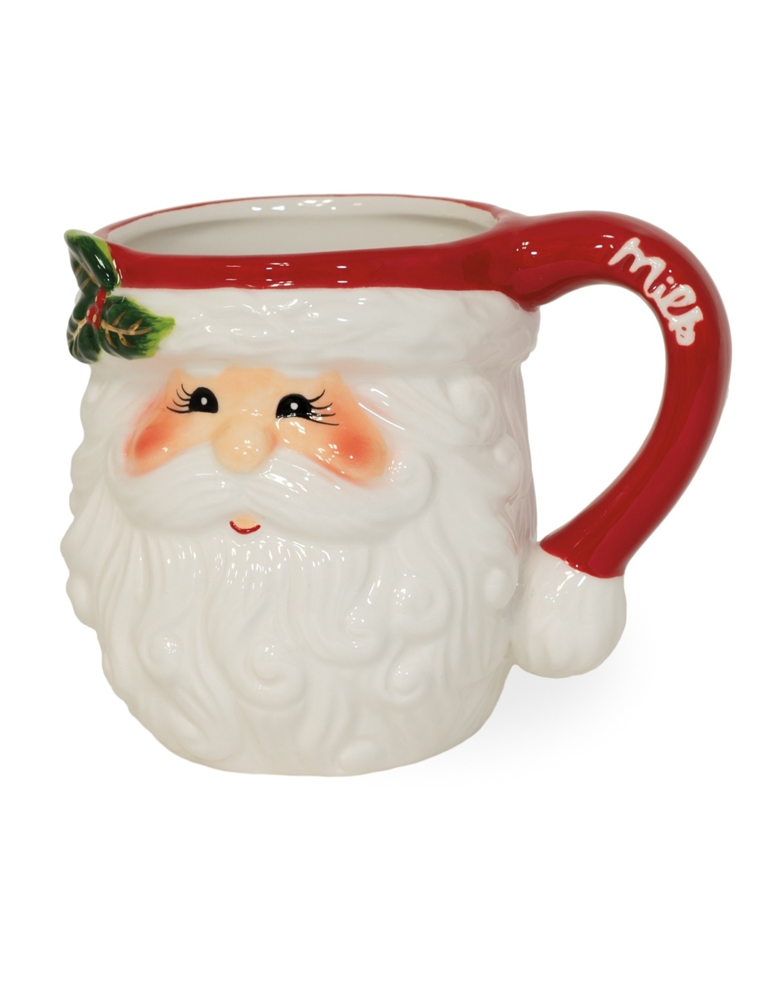 Holly & Ivy Santa Christmas Milk Mug