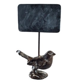 Cast Iron Bird With Attached Chalk Sign