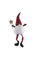 Otto Red and Black Check Star Wand Gnome