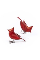 Set of 2 Metal Cardinal Figurines-10.25" H