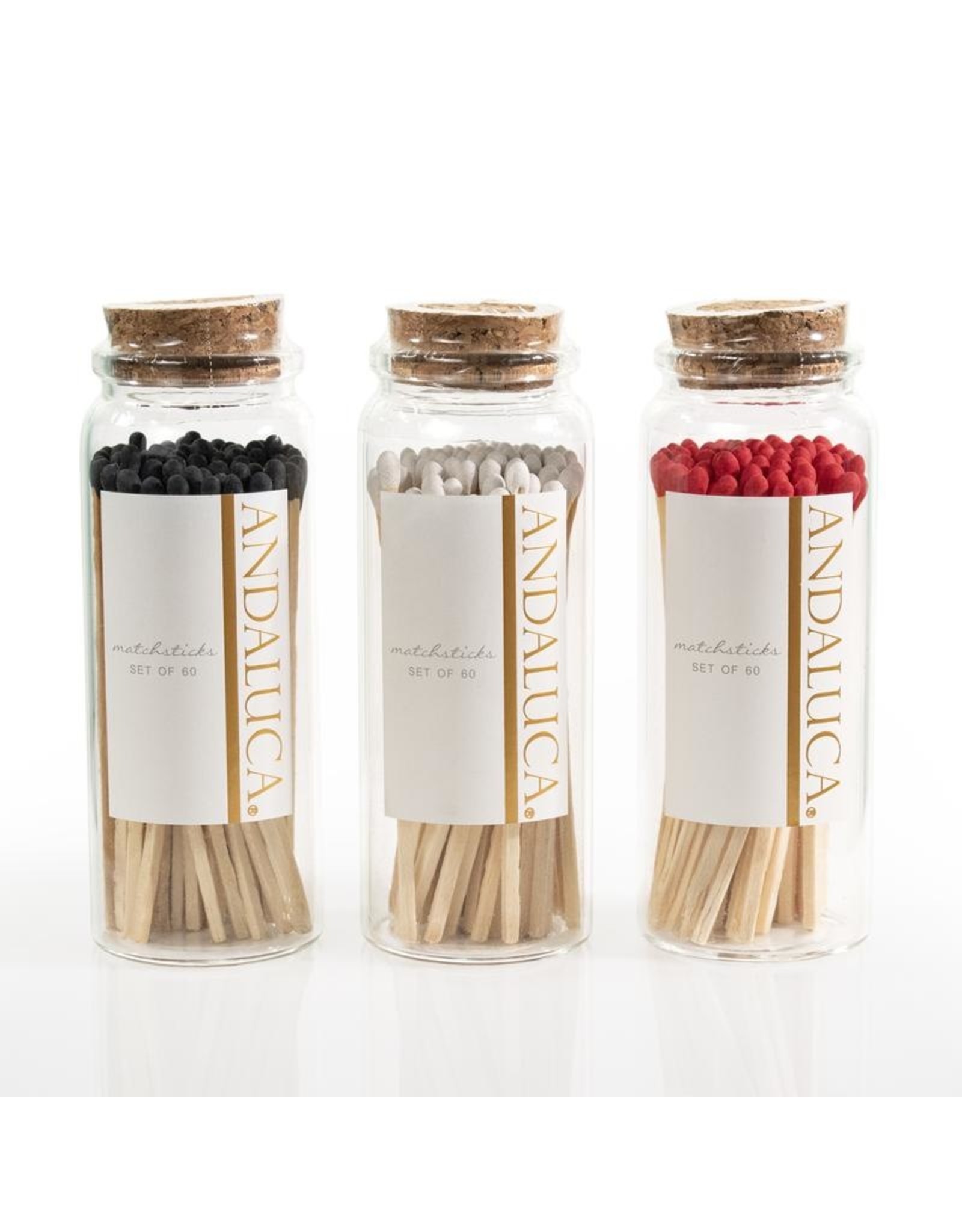 Glass Jar of 60 Wooden Matches Winchester Creek Farm Granny’s House