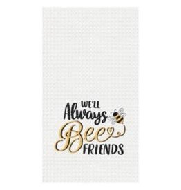 Always Bee Friends-Embroidered Waffle Weave Kitchen Towel