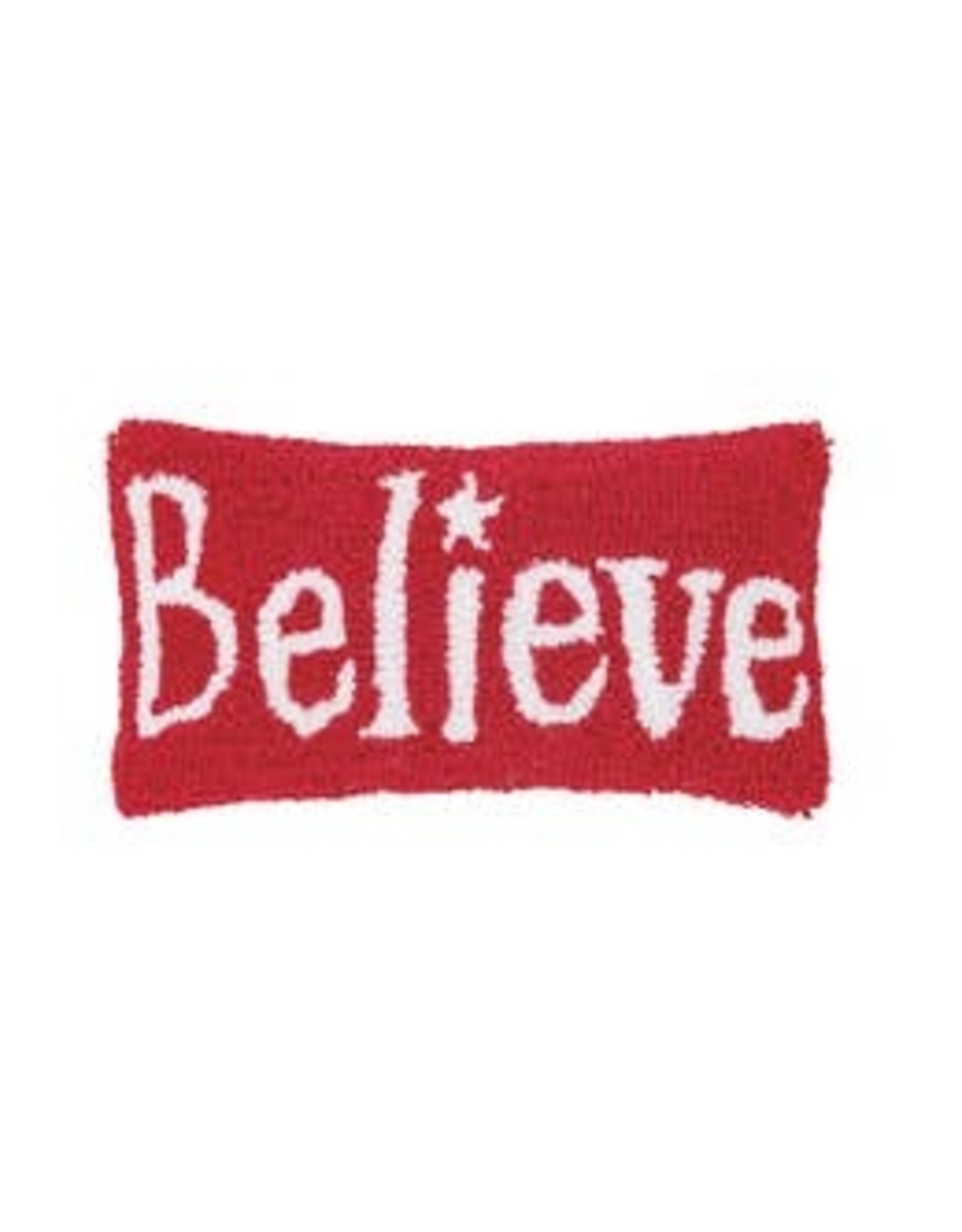 Believe-Hooked 6x12 Gift Pillow