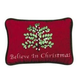 Believe In Christmas-6x9 Embroidered Pillow