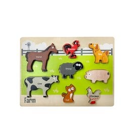 Chunky 6 Piece Puzzle-Barnyard