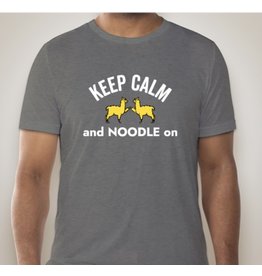WCF Branded Apparel Keep Calm and Noodle On T-Shirt Grey Bella Canvas Tri-Blend
