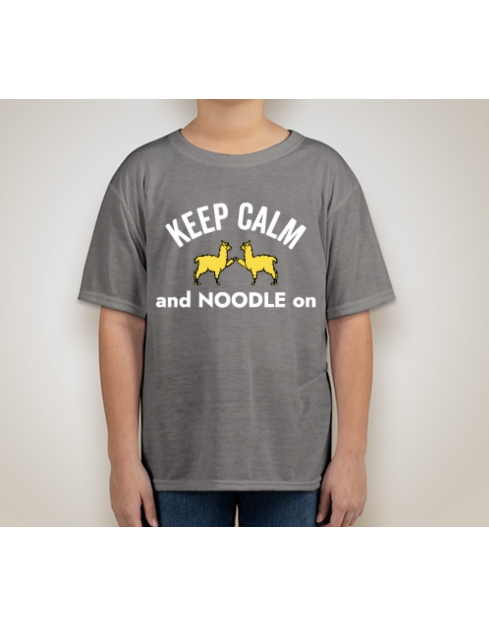 WCF Branded Apparel Keep Calm & Noodle On T-shirt - Gray