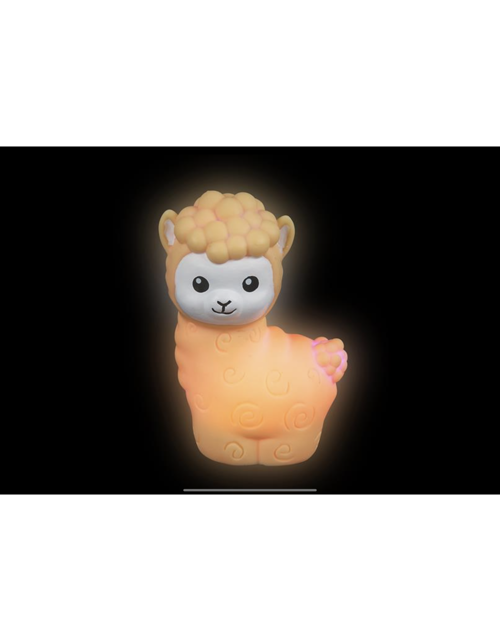 3" Light-Up Alpaca Bath Toy