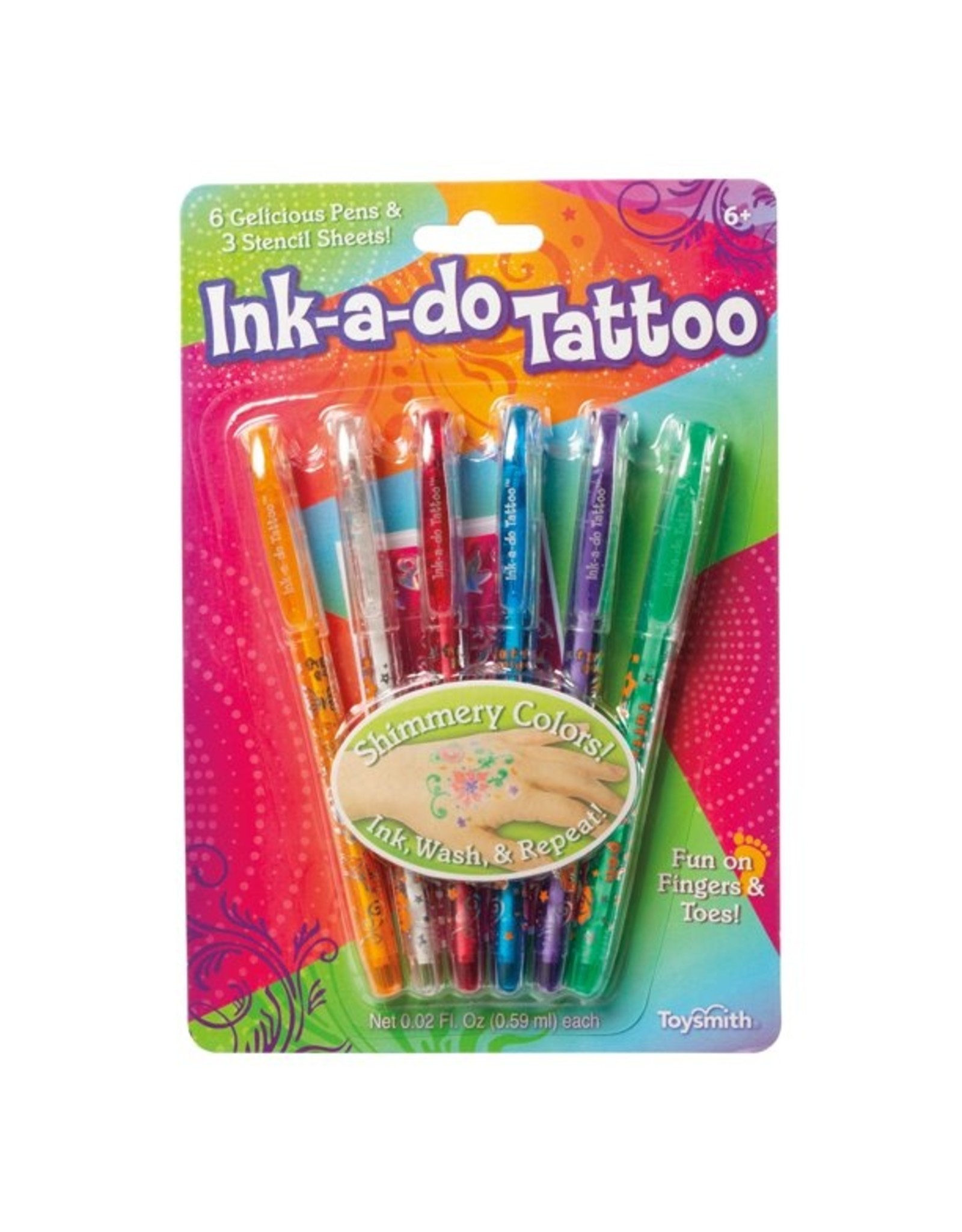 Ink-a-do Tattoo Pens - Set of 6
