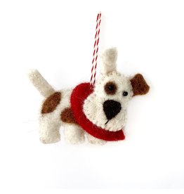 Felt Dog Wool Ornament