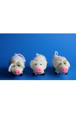 Hand Knitted Pig Ornament