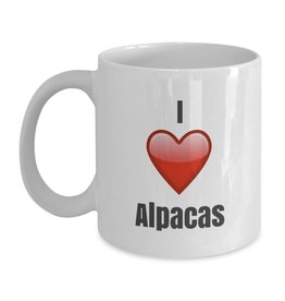 I Love Alpacas Ceramic Mug