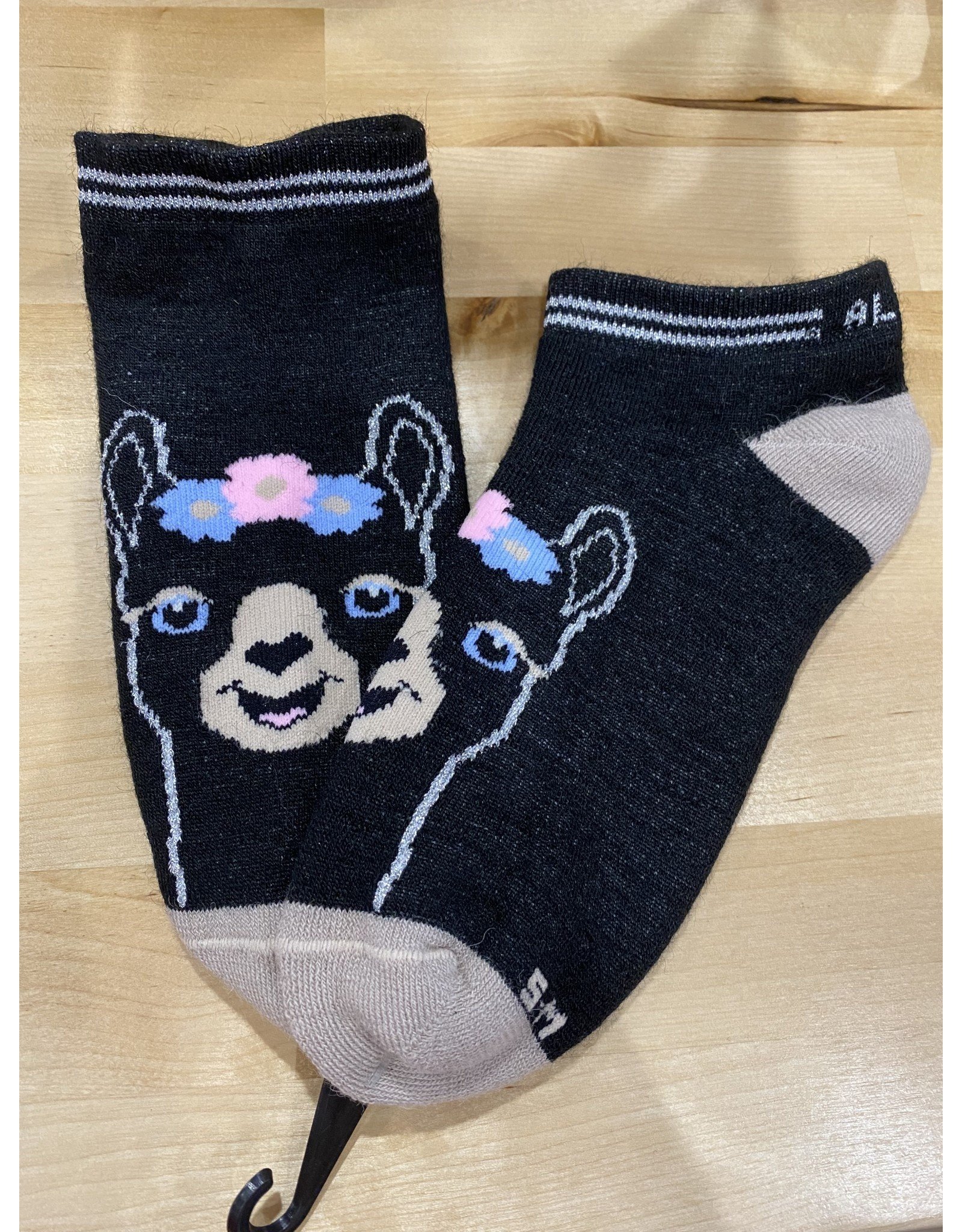 Alpaca Ankle Face Socks