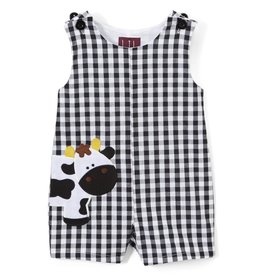 B&W Gingham Cow Shortails