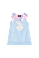 Blue Fuzzy Bunny Swing Dress