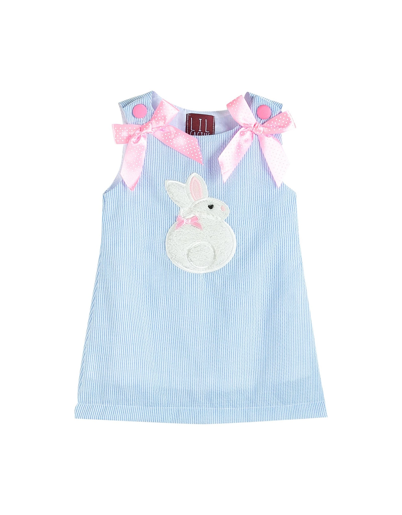 Blue Fuzzy Bunny Swing Dress