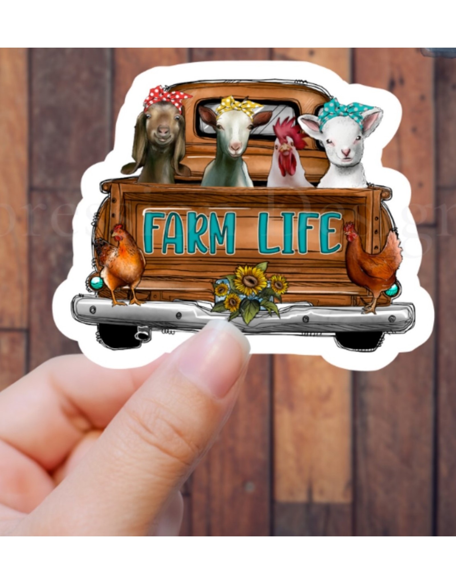 Expression Design Farm Life Truck Vinyl Sticker