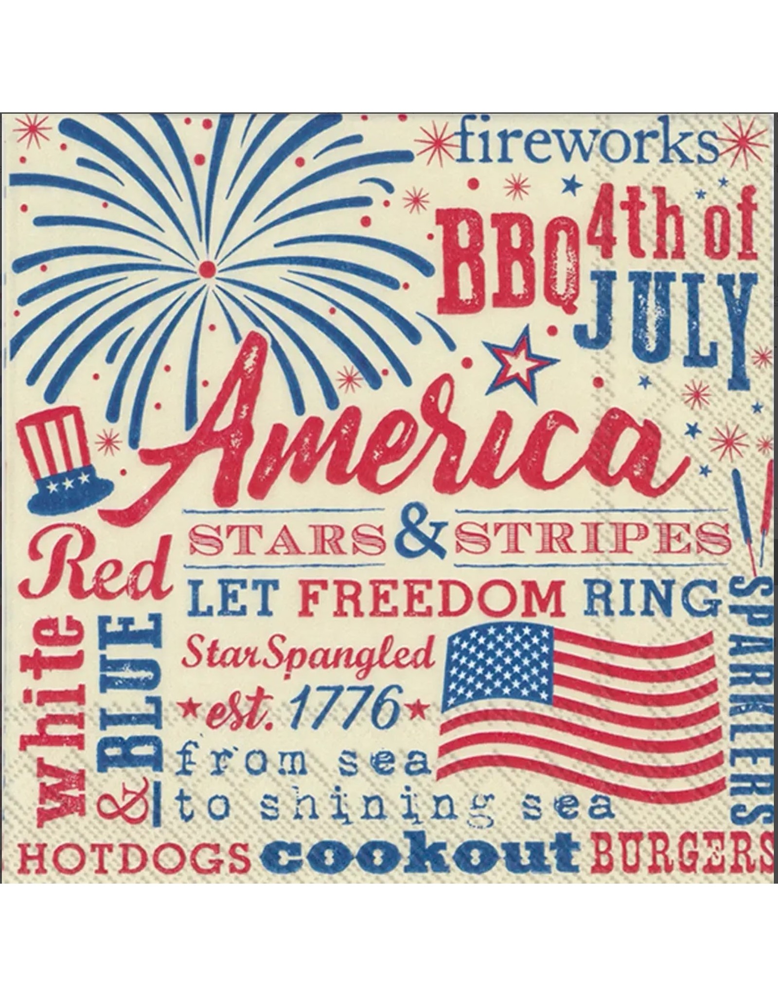 Fourth Of July Cocktail Napkin