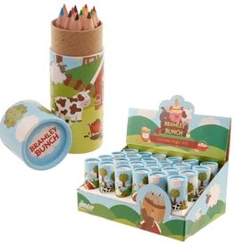 Puckator LTD Bramley Bunch Farm Pencil Pot With 12 Colored Pencils