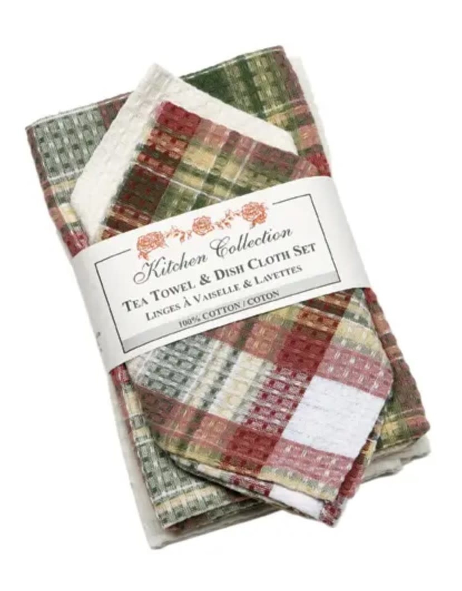 Accent Linens 2 Tea Towels/ 2 Dish Cloth Set