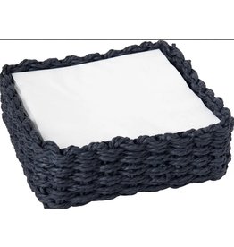 Woven Paper Lunch Napkin Caddy - Dark Blue