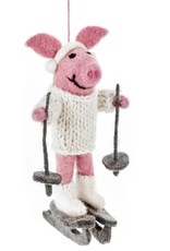 Feltsogood Handmade Felt Alpine Swine