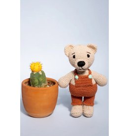 Wuaman 8" Bear Handmade Cotton Crochet Plush