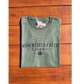 WCF Custom Heather Green Tee With Black Lettering