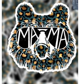 Expression Design Mama Bear Vinyl Sticker (Black)