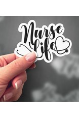 Expression Design Nurse Life Vinyl Sticker