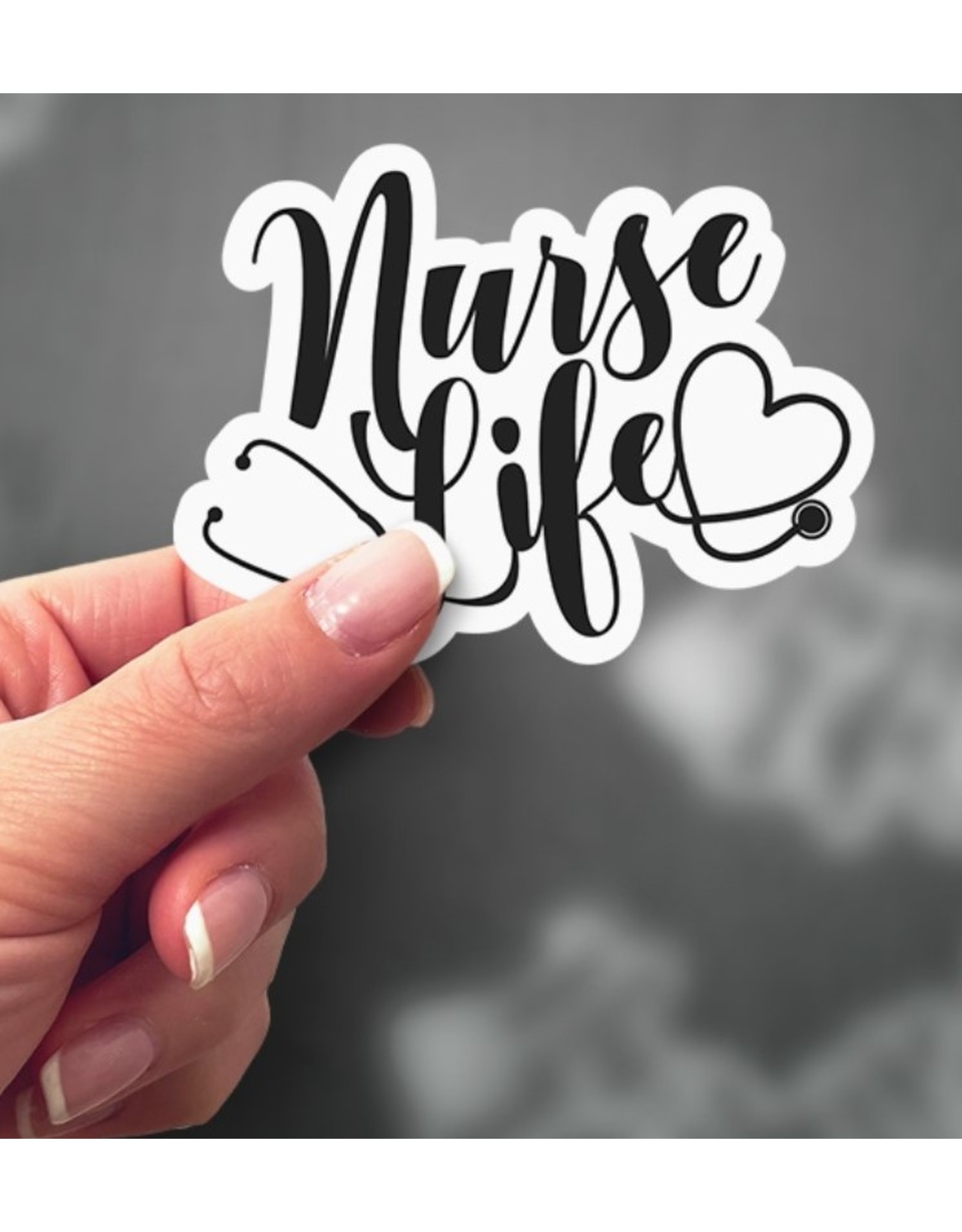 Expression Design Nurse Life Vinyl Sticker