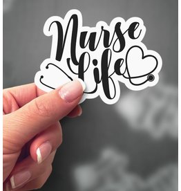 Expression Design Nurse Life Vinyl Sticker