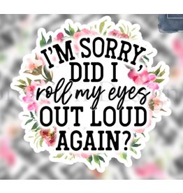 Expression Design Roll My Eyes Vinyl Sticker