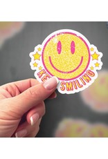 Expression Design Keep Smiling Vinyl Sticker