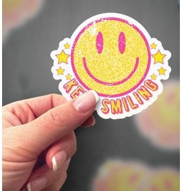 Expression Design Keep Smiling Vinyl Sticker