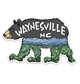 Sprouted Scribbles Waynesville Bear Sticker