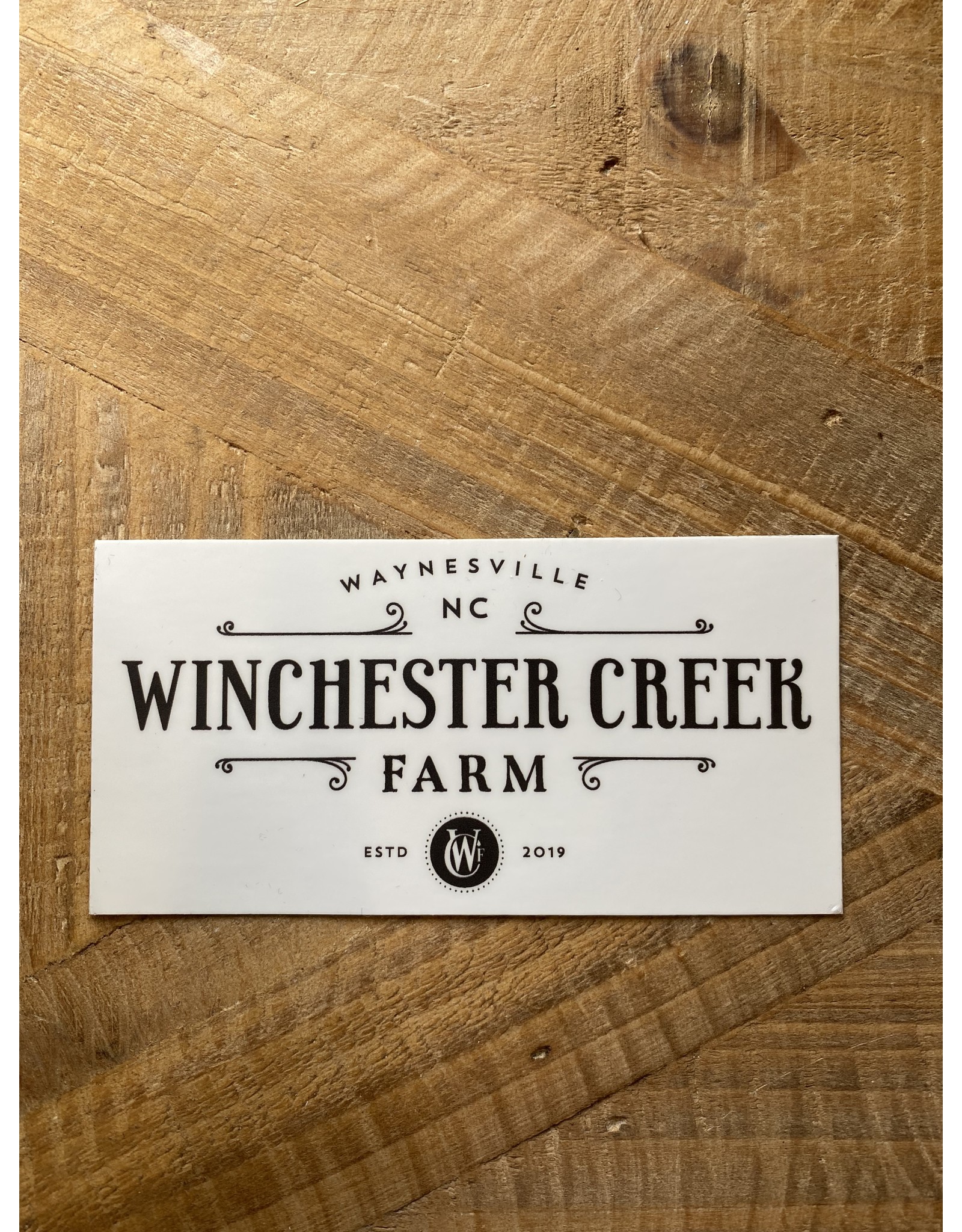 WCF Branded Stickers Winchester Creek Farm Sticker