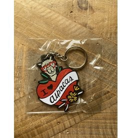 WCF Branded Products Misc I Love Alpacas 3D Rubber Keychain