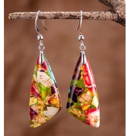 Cape Diablo Divine Jasper Teardrop Earrings