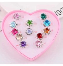 Pop wholesale Heart Ring Set