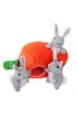 Pet Palette Burrow Bunny ‘N Carrot Dog Toy