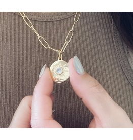 Amady Jewelry Gold Sun Coin Necklace