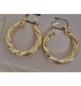 Amady Jewelry Gold 18k Chunky Hoop Earrings