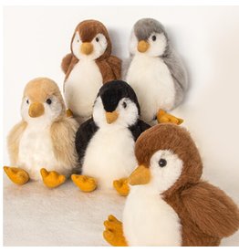 11” Black & White Baby Alpaca Penguin