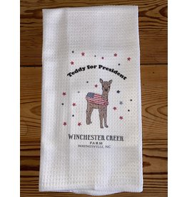 Philosophies WCF Teddy For President Dishtowel